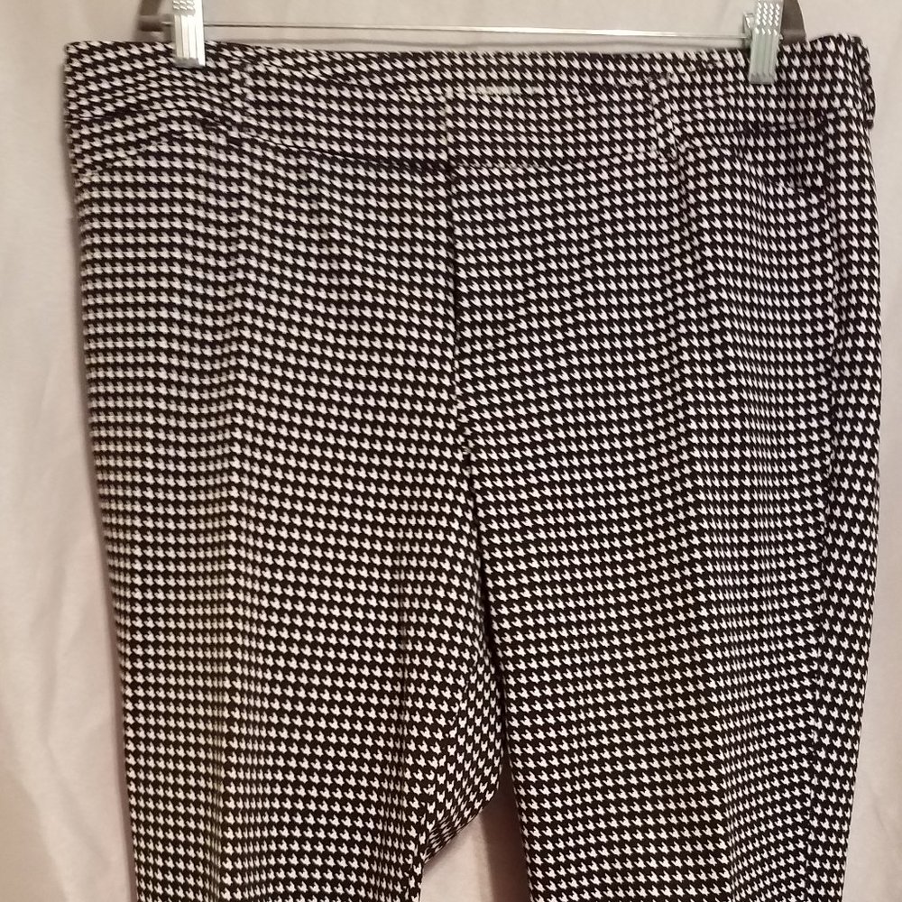 Houndstooth cropped pants capris